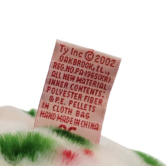 2002 Ty Beanie Buddies Holly Teddy Bear Christmas Plush 14" Red Green Hat - Picture 2 of 13